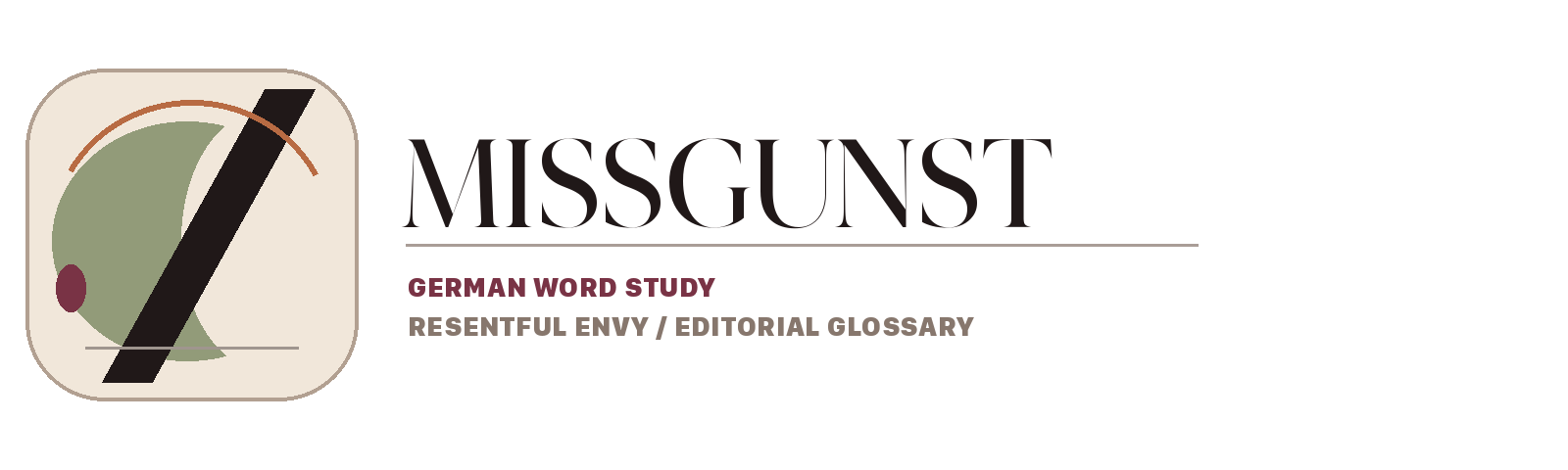 Missgunst editorial wordmark